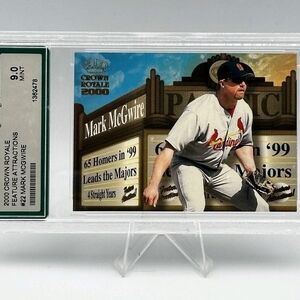 Mark Mcgwire Card 2000 Crown Royale Feature Attractions #22 AGS 9 MINT